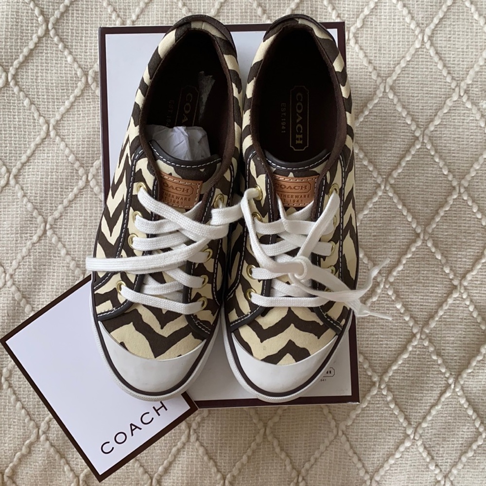 Coach Zebra Sneakers 7.5